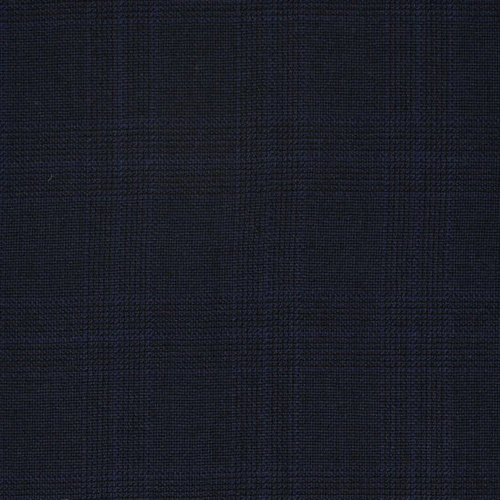 Navy and Royal Blue Glen Check