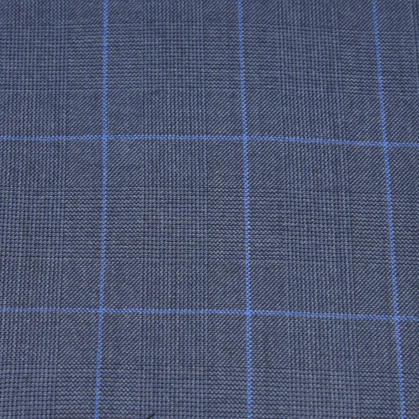 Medium Blue and Power Blue Glen Check