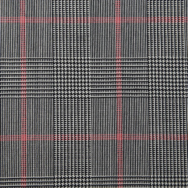 Light Grey and Red Overcheck POW
