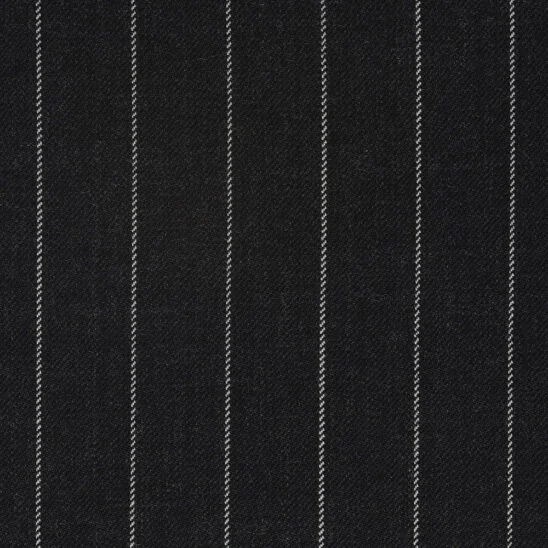 Charcoal Grey Bold Pinstripe