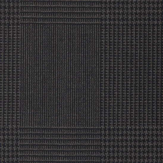 Medium Grey Glen Check High Twist