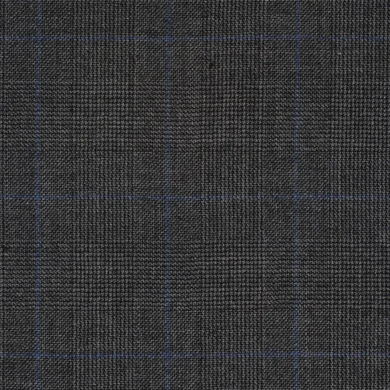 Grey Glen Check with Blue Overcheck