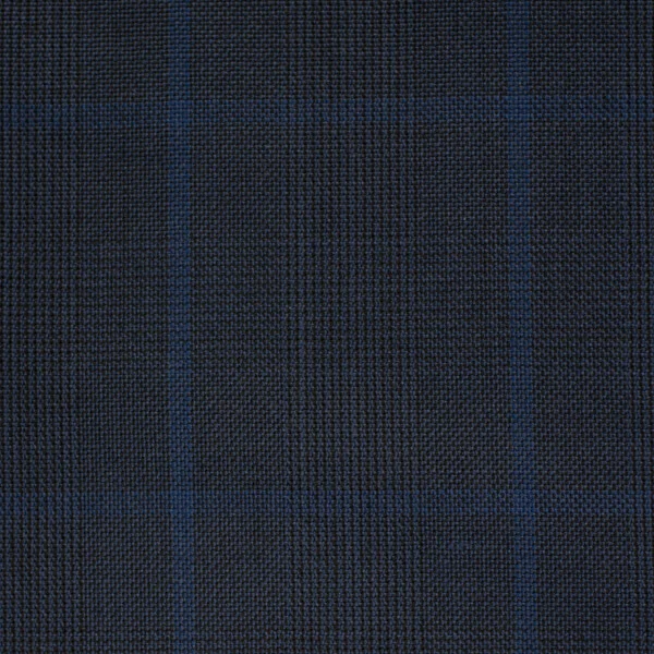 Navy and Blue Glen Plaid