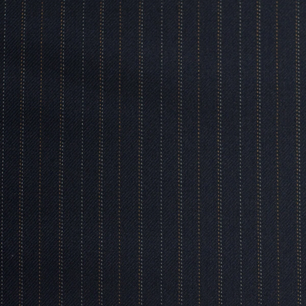 Navy Double-Bead Tan Stripe
