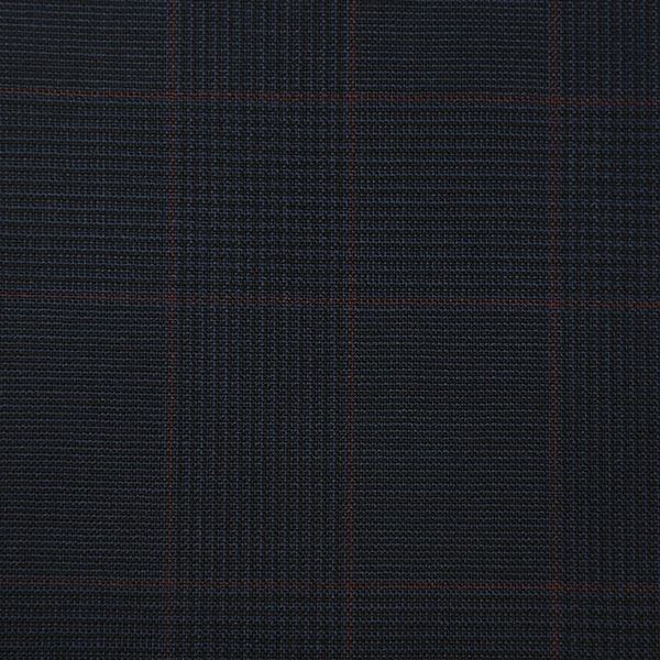 Navy and Rust Glen Check