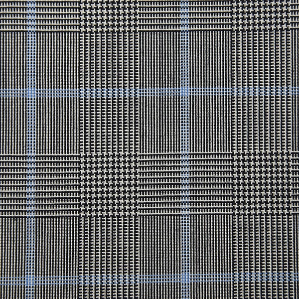 Light Grey and Light Blue Overcheck POW