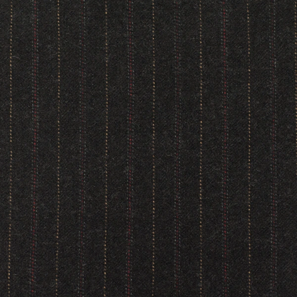 Charcoal, Red and Gold Multi-Pinstripe