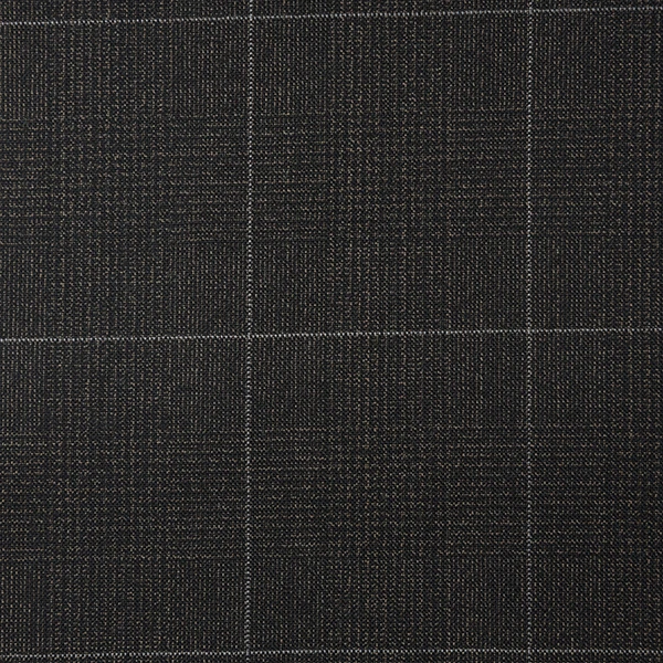 Dark Brown Glen Check with White Overcheck