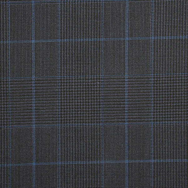 Steel Grey and Blue Glen Check