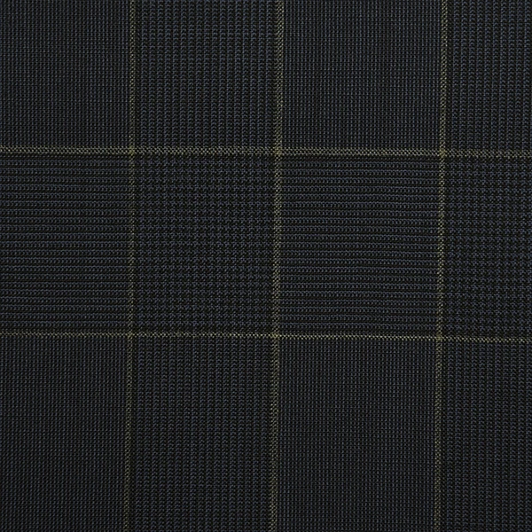 Dark Grey and Gold Check