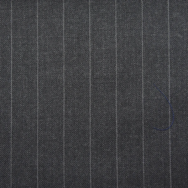 Grey Twill Subtle Pinstripe
