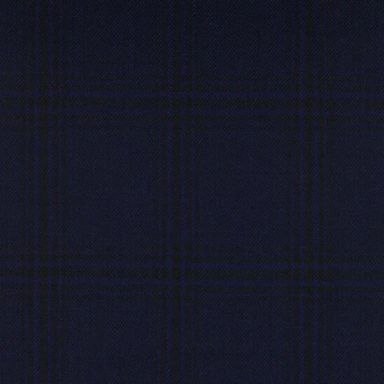Royal Blue and Black Heavy Check