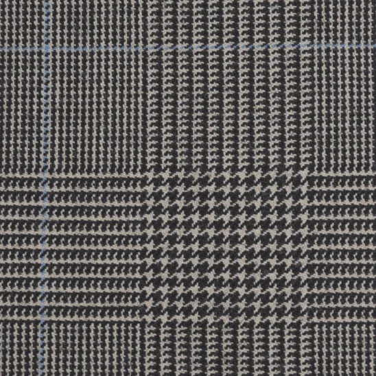 Ecru and Black POW with Light Blue Overcheck