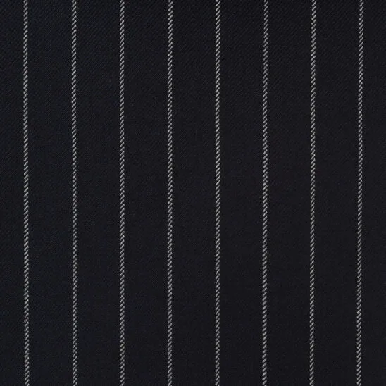 Dark Navy Chalkstripes