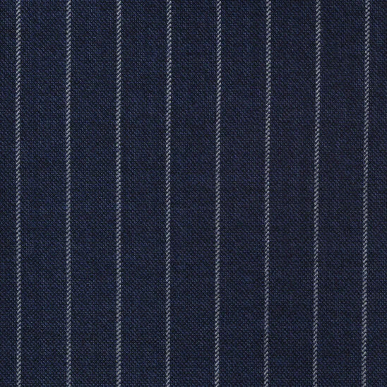 Navy with White Chalkstripes