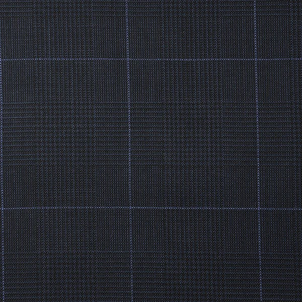 Navy Glen Check with Light Blue Overcheck