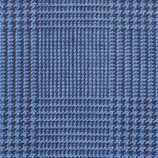 Light Blue and Navy POW Check