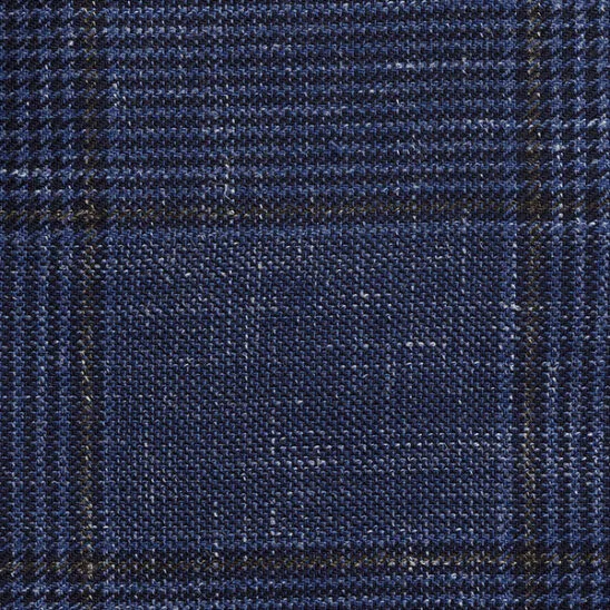 Blue and Brown Check