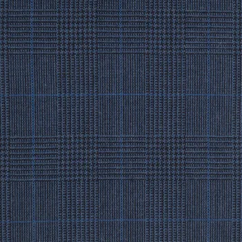 Blue and Navy Glen Check