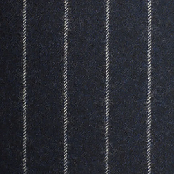 Navy Chalkstripe Flannel