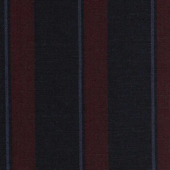Burgundy, Navy, and White  Block Stripe