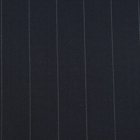 Dark Navy Pinstripes