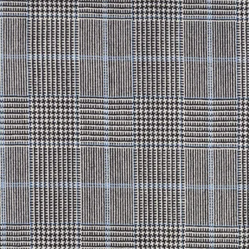 Black, White, and Light Blue POW Check