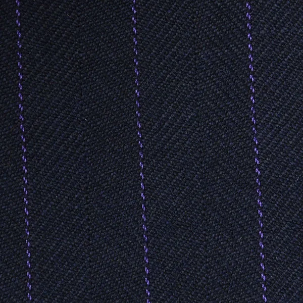 Navy and Violet Herringbone Stripe