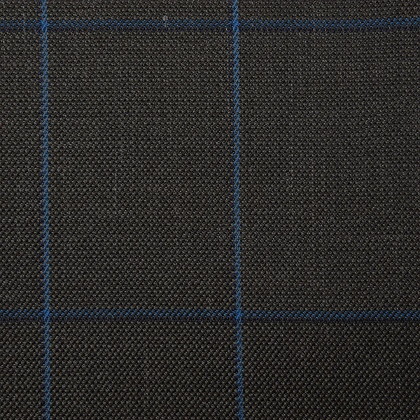 Dark Grey with Light Blue Overcheck