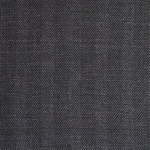 Grey Herringbone Linen