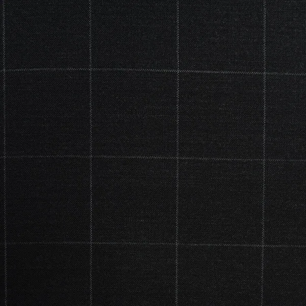 Charcoal Grey Windowpane