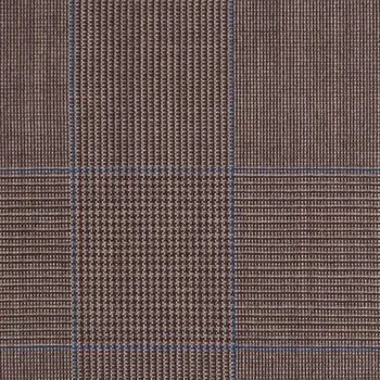 Medium Brown and Blue Overcheck