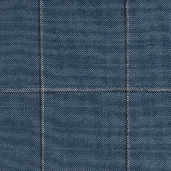 Postal Blue and Grey Windowpane
