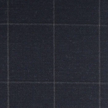 Dark Navy Windowpane
