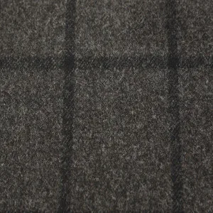 Grey and Charcoal Wollen Flannel Check