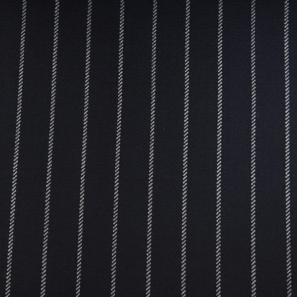 Dark Navy Heavy Pinstripe