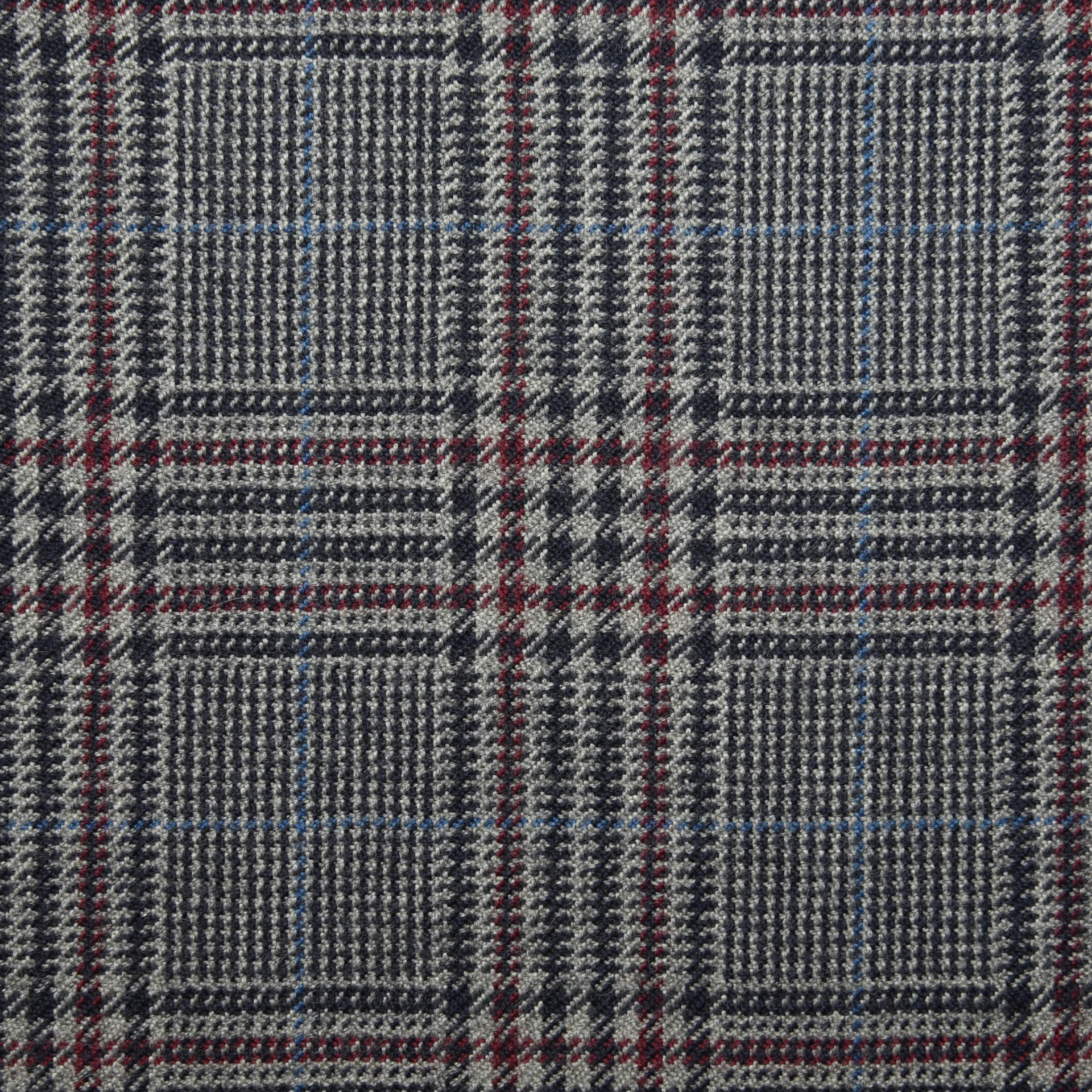 Grey, Red, and Light Blue Overcheck