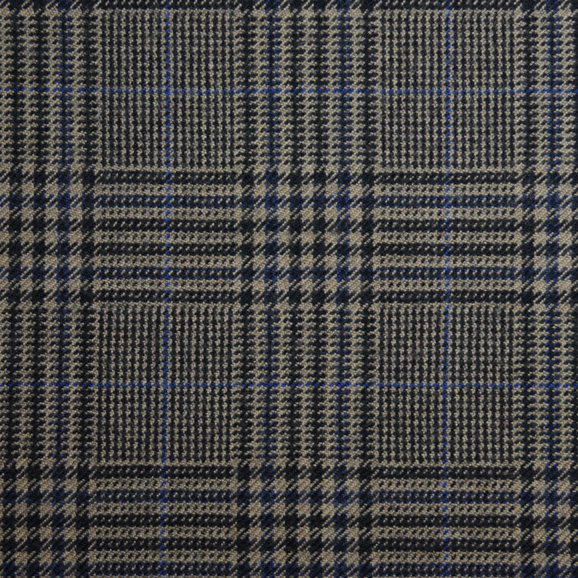 Light Brown and Blue Glen Check