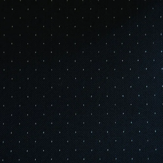 Navy Polkadot Twill