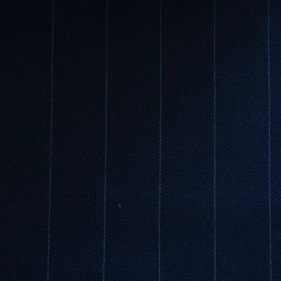Navy with Light Blue Wide Pinstripe