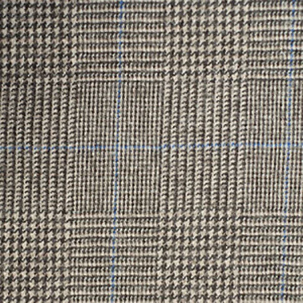 Ecru, brown and Blue POW Flannel