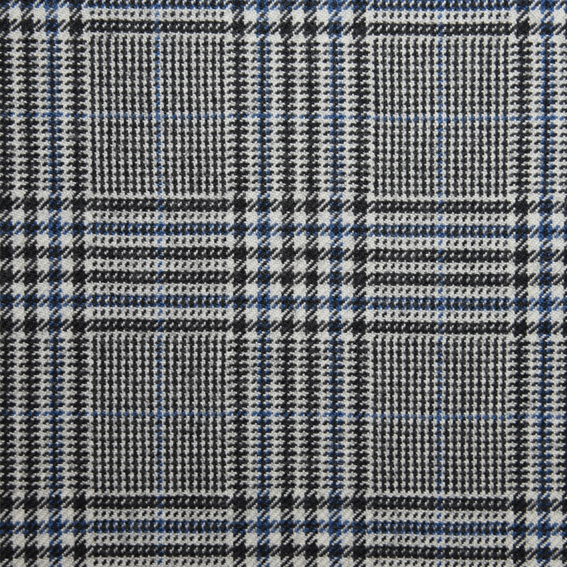 Grey and Light blue Glen Check