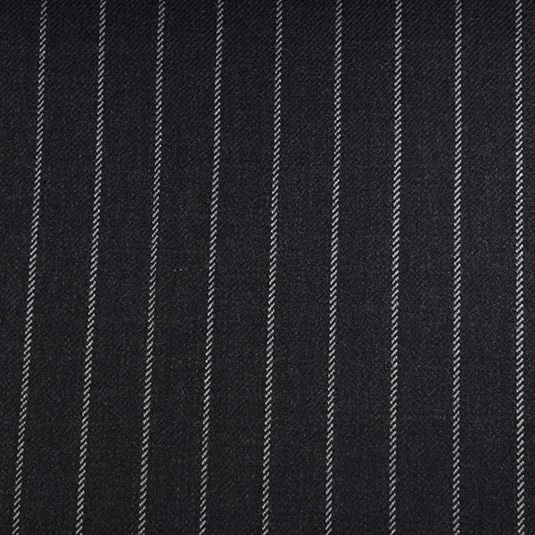 Charcoal Grey Heavy Pinstripe