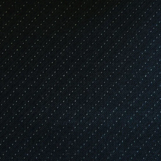 Navy Diagonal Pindot twill