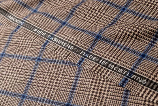 Brown Glen Check and Blue Overcheck