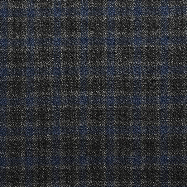 Dark Brown and Blue Box Check
