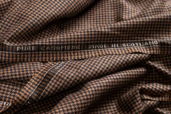 Tan and Brown Houndstooth