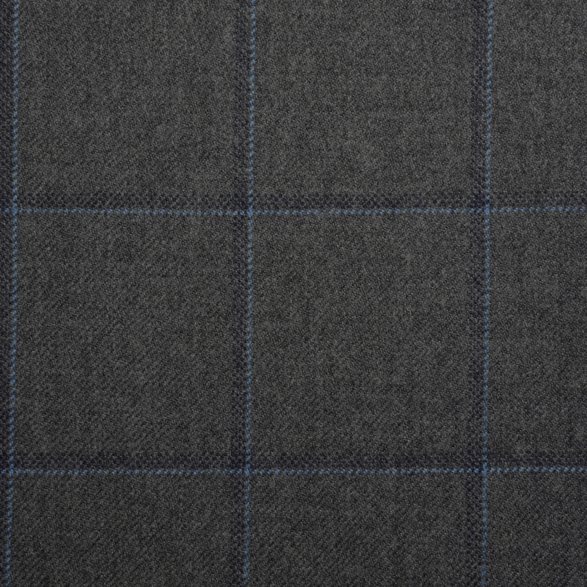 Grey Twill and Light Blue Overcheck