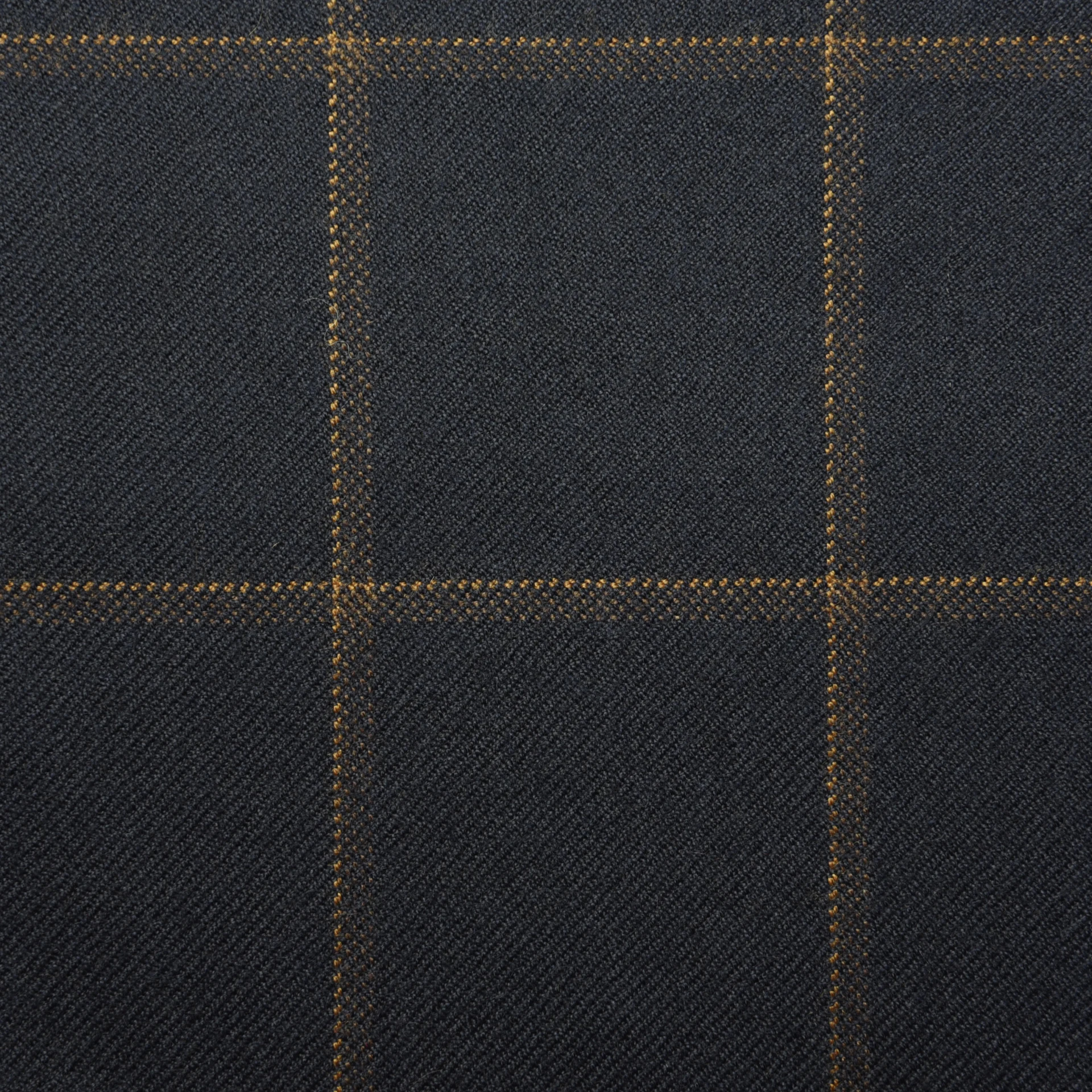 Dark grey Twill with Golden Overcheck