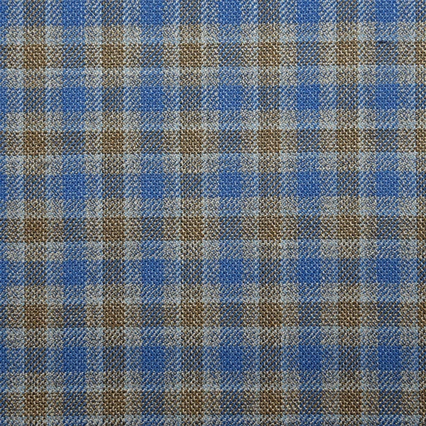 Blue and Brown Box Check